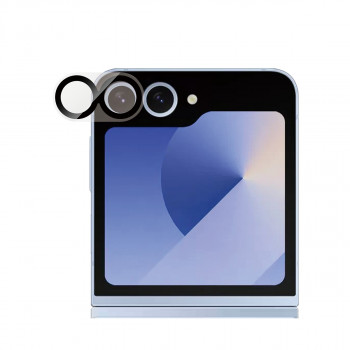 PanzerGlass PicturePerfect fotoaparato objektyvo apsauga, skirta Samsung Galaxy Z Flip6 (F741, F7374) – itin skaidrus grūdintas stiklas, 9H kietumas, atsparus įbrėžimams ir smūgiams, oleofobinė danga, lengvas įrengimas