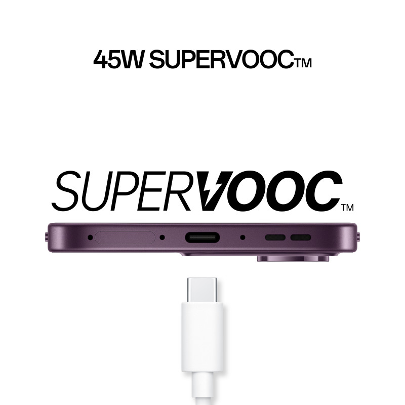OPPO Reno16 F 5G 8/256GB tamsiai violetinis išmanusis telefonas