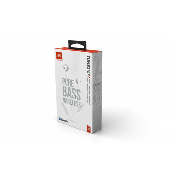 JBL Tune 215BT belaidžiai ausų lankeliai (neckband) - balti