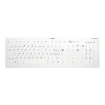 CHERRY Active Key AK-C8112 medicininė klaviatūra, laidinė USB, vokiškas QWERTZ išdėstymas, balta