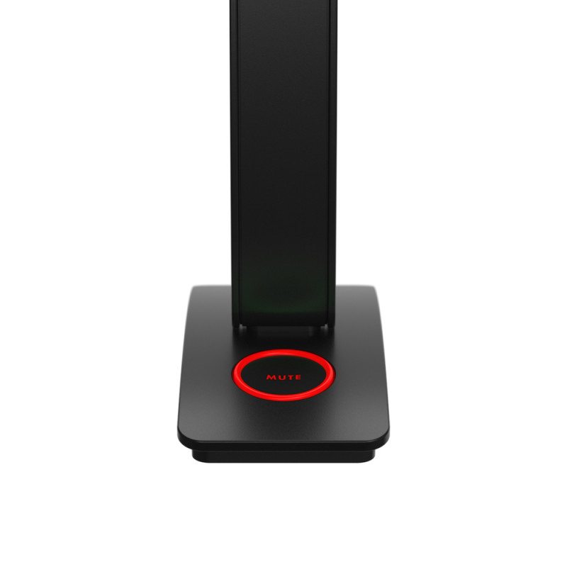 Neat MIC-1010-01 USB kondensatorinis mikrofonas su kardioidine kryptine diagrama, ausinių stebėjimu, nutildymu ir stalinį stovą