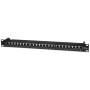 Intellinet 513487 24 prievadų Cat5e STP 1U montuojamas skydelis, juodas