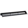 Intellinet 513487 24 prievadų Cat5e STP 1U montuojamas skydelis, juodas