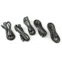 Zebra tinklo maitinimo laidas BS 1363 – IEC C13, 240V, 1,8 m, 5 vnt.