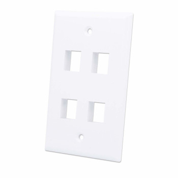 Intellinet 163316 4 modulių Keystone paviršinio montavimo dėžutė, balta