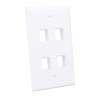 Intellinet 163316 4 modulių Keystone paviršinio montavimo dėžutė, balta