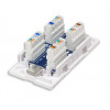 Intellinet 504904 Cat5e UTP Keystone Jack, 90 laipsnių užspaudimas, baltas