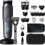 Braun AIO 9540 All-in-One Style rinkinys, šlapias ir sausas elektrinis skustuvas ir trimeris, 60 min veikimo, 7 priedai, juodas