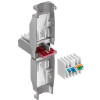 Techly 105889 Įrankiais nereikalaujantis RJ45 Cat6 STP modulinis jungiklis, 1G, ekranuotas, permatomas
