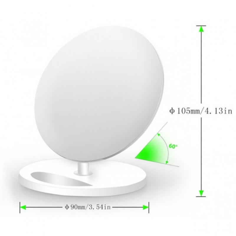 Techly 103502 Qi belaidžio įkrovimo padėklas 10W juodas