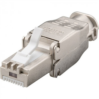 Techly 105872 Cat.6a STP RJ45 modulinis connectorius be įrankių, 10G, cinko lydinys, AWG 22-26