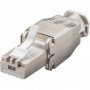Techly 105872 Cat.6a STP RJ45 modulinis connectorius be įrankių, 10G, cinko lydinys, AWG 22-26