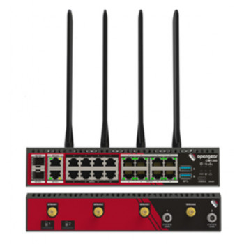 Opengear OM1308-8E-C pramoninis Gigabit PoE+ komutatorius su 8 prievadų serijiniu serveriu, 8x RS-232 (X1/X2 pasirenkama), 8x 10/100/1000BASE-T, 240W PoE biudžetas, DIN bėgelis