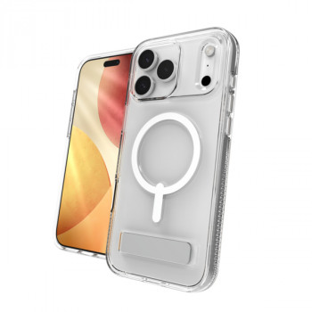 ZAGG Crystal Palace Snap dėklas, skirtas iPhone 17 Pro Max – skaidrus