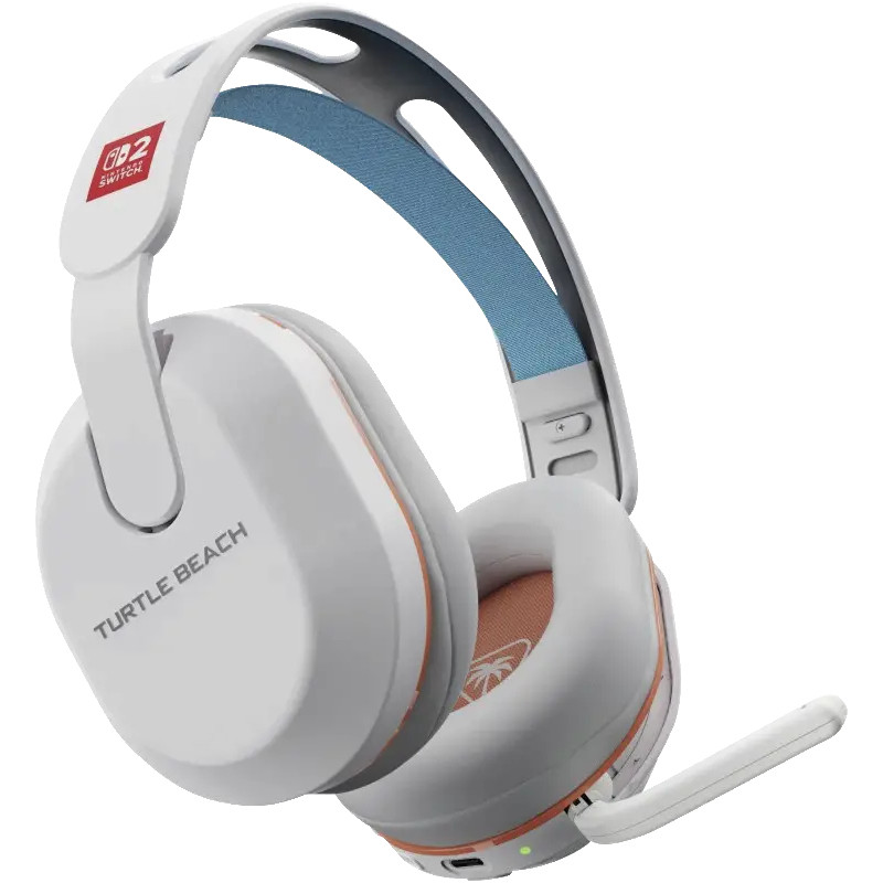 Belaidės ausinės Turtle Beach Stealth 500 Nintendo Switch 2 konsolei, balta (TBS-8101-15)