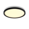 Philips Hue Aurelle Round Panel Light Black - 2200 lm, White Ambiance, Bluetooth ir Zigbee protingas LED lubų šviestuvas