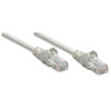Intellinet Cat6 U/UTP Patch Laidas, 1,5 m, pilkas, be užkabinimo, varinis, 1 Gbps