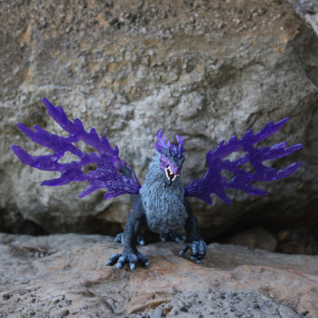 Schleich Eldrador Creatures šešėlių drakonas, judantys sparnai, rankomis dažyta, 7-12 metų