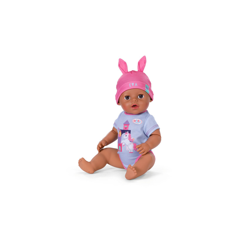 ZAPF CREATION BABY born Eva Click & Play 43cm lėlė su blond plaukais ir mėlynomis akimis