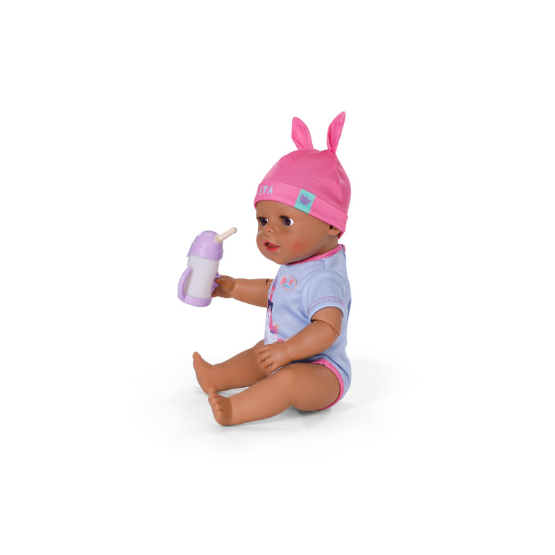 ZAPF CREATION BABY born Eva Click & Play 43cm lėlė su blond plaukais ir mėlynomis akimis