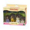 KAISER ELEKTRO Sylvanian Families Hedgehog Family of Stachel – kolekcinių flokuotų gyvūnėlių figūrėlių rinkinys, 4 figūrėlės su šukutėmis, nuo 3 metų