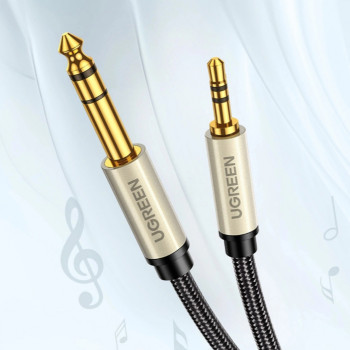 UGREEN 3.5mm vyriškas į vyrišką TRS audio kabelis 5m pilkas (10630)
