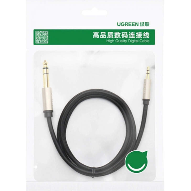 UGREEN 3.5mm vyriškas į vyrišką TRS audio kabelis 5m pilkas (10630)
