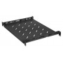 Intellinet Rack - Regal - su reguliuojamomis juostomis, fiksuotas montavimas - juodas, RAL 9004 - 1U - 48,3 cm (19)
