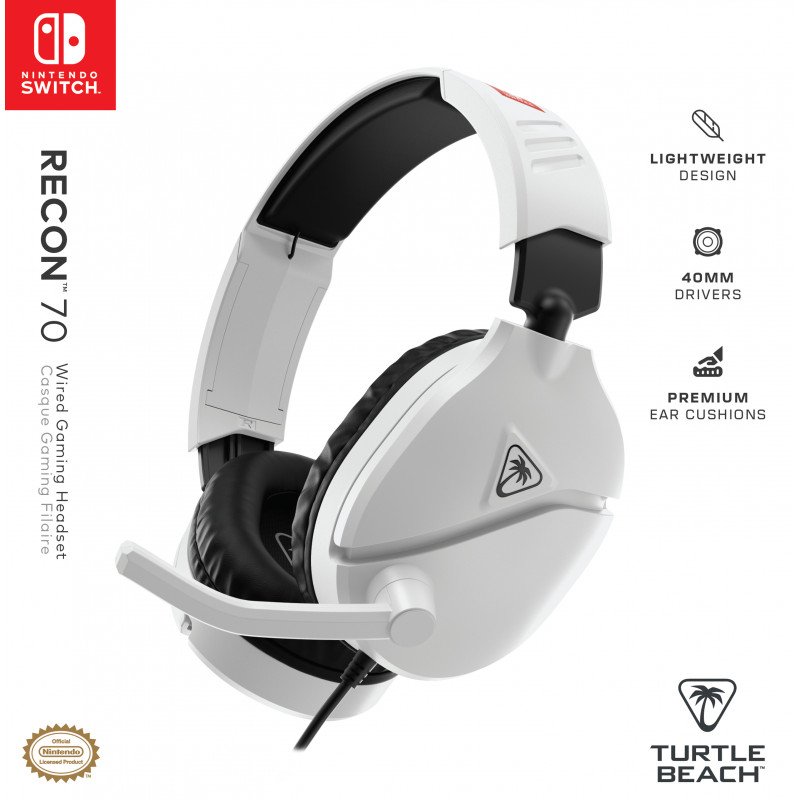 Turtle Beach Recon 70 NS White žaidimų ausinės (TBS-8001-15)