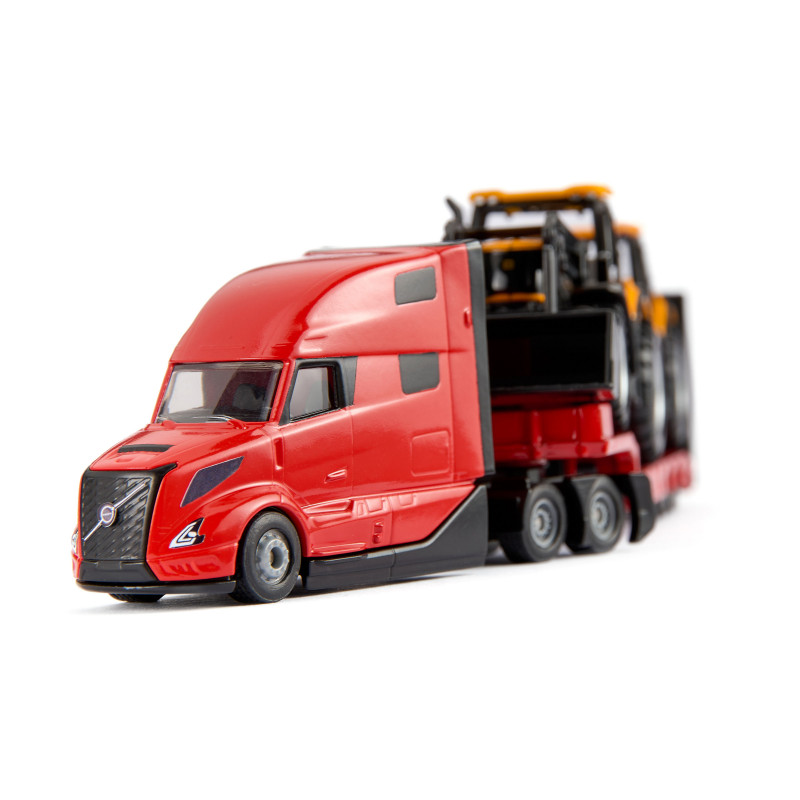 SIKU 1785 SUPER Volvo sunkvežimis su JCB traktoriais