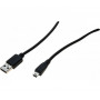 EXERTIS CONNECT Mini USB 2.0 kabelis, USB-A male į USB Mini-B 5-pin male, 1,0 m, juodas 532516
