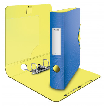 LEITZ Active Urban Chic segtuvas su svirtimi 65 mm Stratos pilkas A4 Polyfoam apvaliu nugarėlė Duo-Optik su piršto anga (1117-00-32)