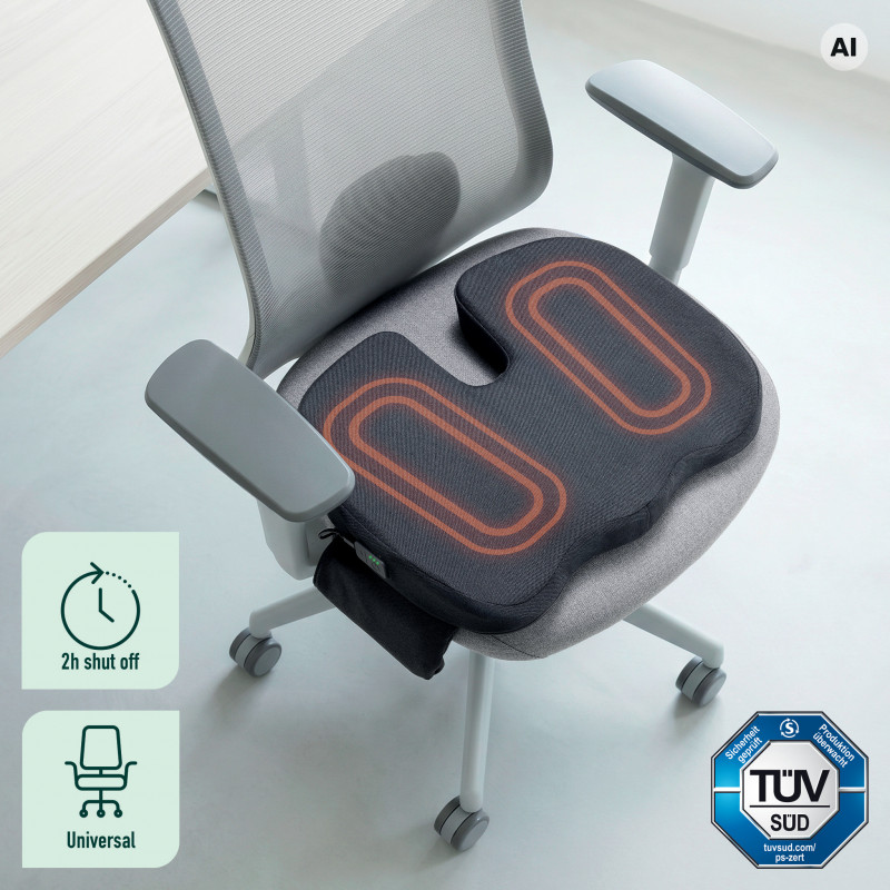 LEITZ iComfi Ergo šildomasis ergonominis pašildymo įklotas, tamsiai pilkas, 51920089