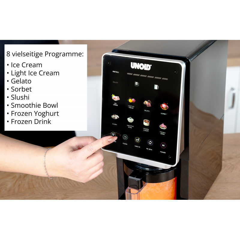 Unold 48805 Cream Dream ledų aparatas 0,5 L, juodas
