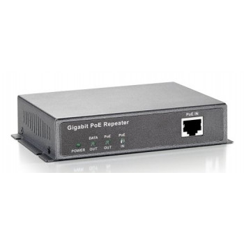 LevelOne POR-0321 2 prievadų Gigabit PoE kartotuvas, 802.3af/at/bt, 60W išėjimo galia, metalinis korpusas