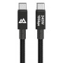 Black Rock USB-C į USB-C kabelis 240W 10Gbps 1,2m juodas 00201766
