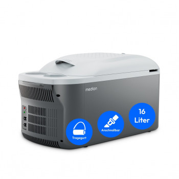 Medion MD13100 termoelektrinis šaldytuvas-šildytuvas 16L, pilkas, 50078382
