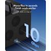 ICY BOX IB-3710-C31 10 vietų USB 3.2 Gen 2 JBOD išorinis korpusas 2,5 colio/3,5 colio SATA HDD/SSD, Single Mode, USB-C į C kabelis, 200 W maitinimo šaltinis, juodas