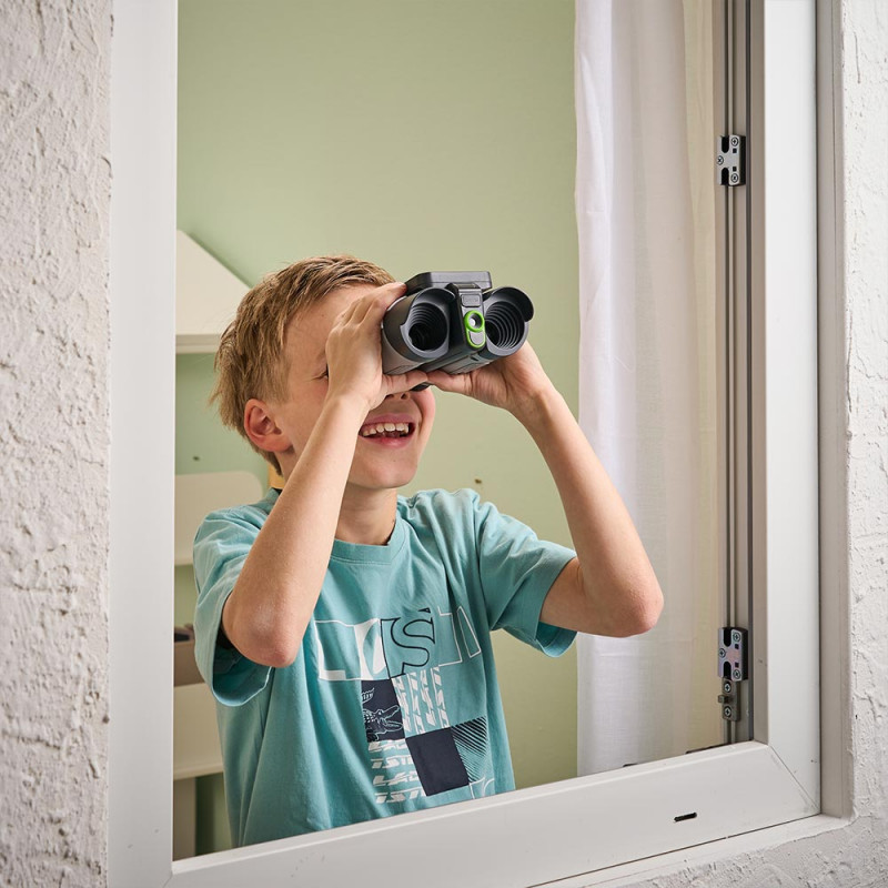 VTech interaktyvus vaizdo žiūronas | 2,4 colio spalvotas LCD, 2x optinis ir 4x skaitmeninis priartinimas, 5 MP nuotraukos, žaidimai, žalias/juodas (80-6168604)