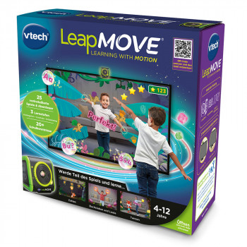 VTech LeapMOVE vaikų fitneso seklys su žaidimais ir iššūkiais, spalvotas LCD ekranas, atsparus purslams, įkraunamas, mėlynas/žalias 80-618704