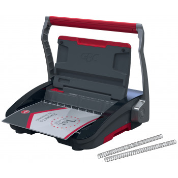 GBC WireBind WB15 vielinio įrišimo aparatas, 15 lapų perforavimas, 125 lapų įrišimas, A4, 3:1 žingsnis, 34 skylės, 14 mm viela 4410065