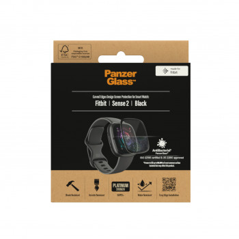 PanzerGlass ekrano apsauga Fitbit Sense 2 juoda PanzerGlass 3667