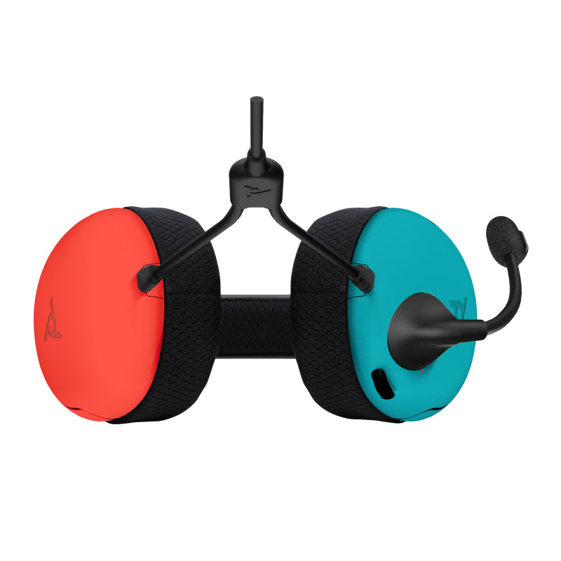 PDP Gaming LVL40 laidinės stereo žaidimų ausinės Nintendo Switch, mėlynos/raudonos