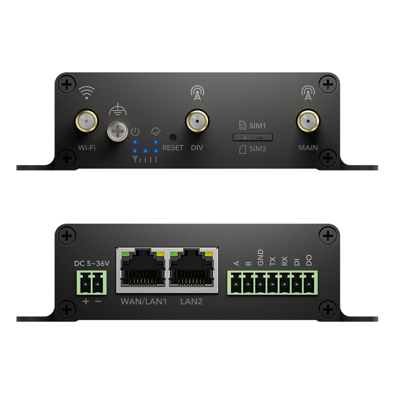 Cudy IR02 Industrial 4G LTE Cat 4 maršrutizatorius, Dual SIM, 2x Ethernet, DIN bėgelio tvirtinimas, EU IR02_EU