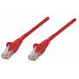 Intellinet Cat6 UTP tinklo kabelis, 2x RJ45, lietas, 7,5 m, raudonas (342193)