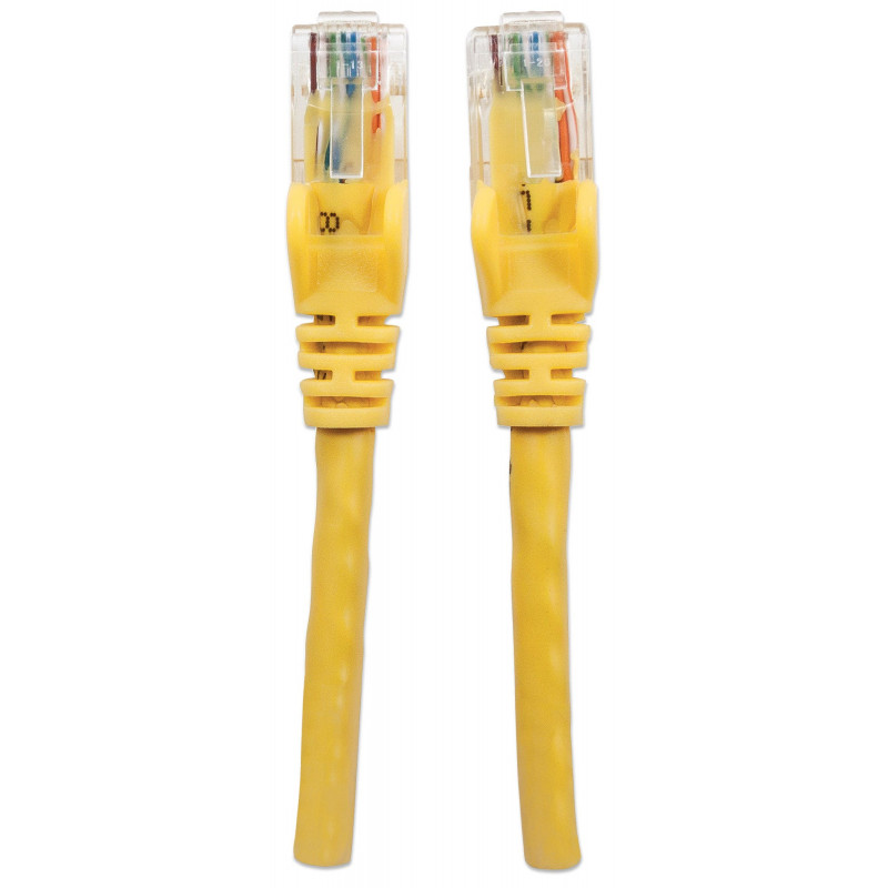 Intellinet Cat6 UTP tinklo kabelis, 2 x RJ-45, lietas, 7,5 m, geltonas (342391)