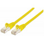 Intellinet High Performance Cat.7 SFTP tinklo prievado kabelis, 15 m, RJ-45 Male to RJ-45 Male, geltonas, be halogenų, Snagless 741125