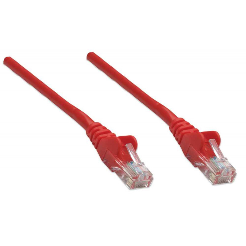 Intellinet Cat6 UTP tinklo kabelis, RJ45, lietas, 1,5 m, raudonas 342155