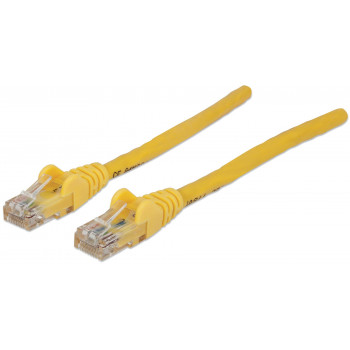Intellinet Cat6 UTP tinklo kabelis, 2 x RJ45, lietas jungtis, 15,0 m, geltonas (342407)