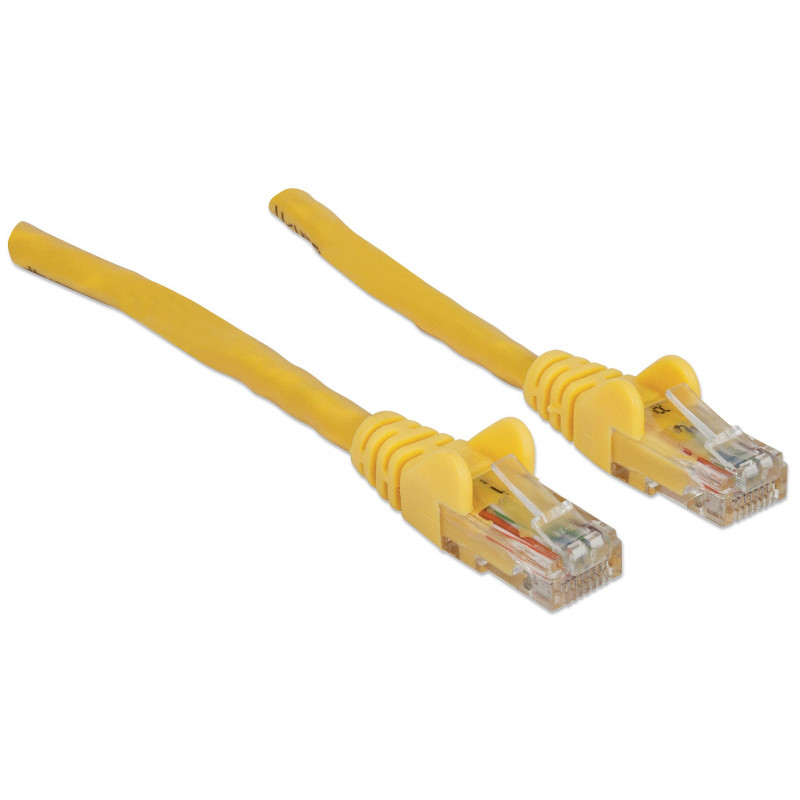 Intellinet Cat6 UTP tinklo kabelis, 2 x RJ45, lietas jungtis, 15,0 m, geltonas (342407)